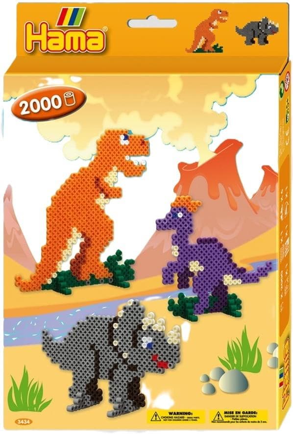 Dino-perler 2000 stk.