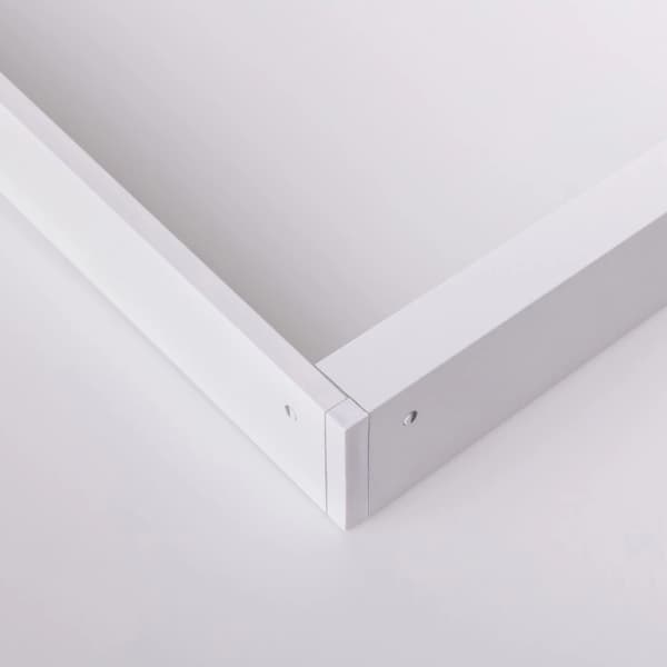 Snabbmonterad ram för ytmonterad LED-panel 120x30cm vit