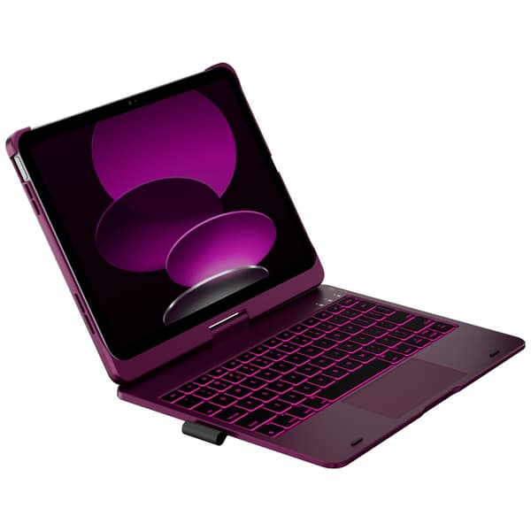 Typecase Flexbook Touch med tastatur til iPad 11" (A16) 2025 / iPad 10.9" 2022 Raspberry