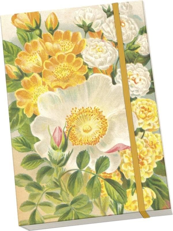 Dekorativ notesbog A5 STNOTE 125 Gule roser