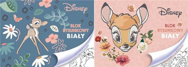 Piirustuslehtiö A4/20k valkoinen Bambi
