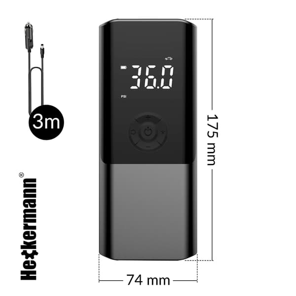 Heckermann CZK-3690 Trådlös Cykelpump