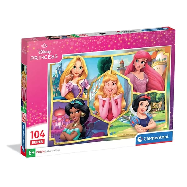 Fantastiskt pussel med 104 bitar. Prinsessa