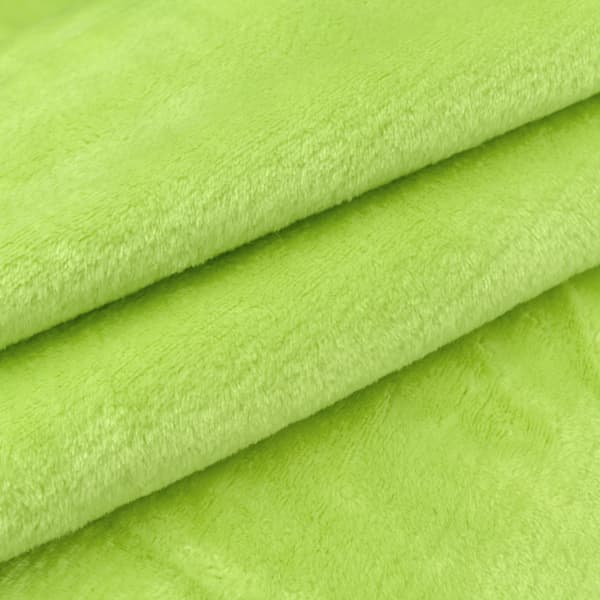 Minky fleece lime