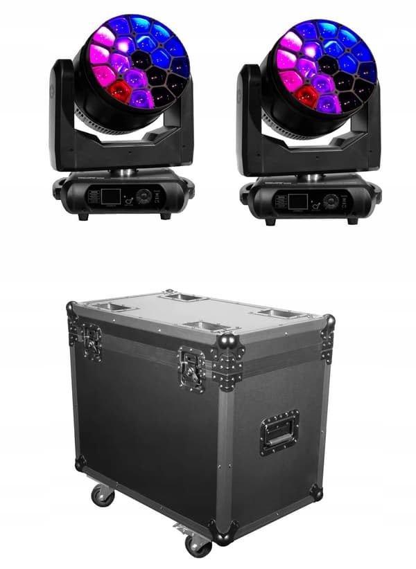 Flash 2x Wash FX300 - moving heads (par) + kuffert