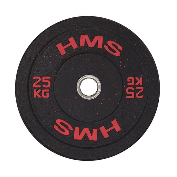 Olympisk støddæmperplade 25 kg HTBR25 Rød HMS