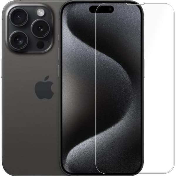 2x Härdat glas för Apple iPhone 15 Pro Max Glas 9H | 2-pack