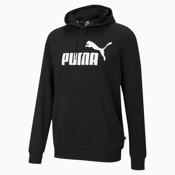 Puma Ess Big Logo Hættetrøje sort [586688 01] s