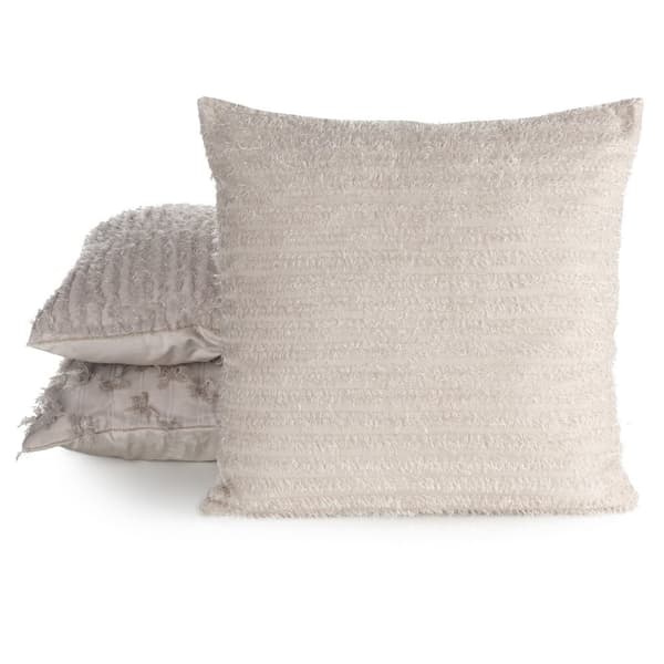 REINA örngott 45x45 beige fransar