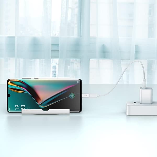 LogiLink USB 2.0 Typ-C till Micro-USB-adapter, Silver - för MacBook, Smart
