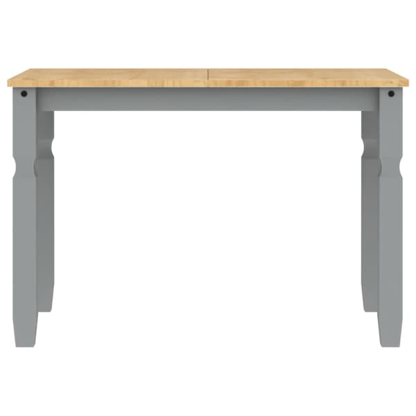 vidaXL Corona matbord grått 112x60x75 cm furu