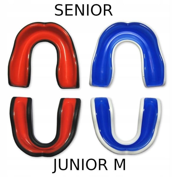 Gel Junior M -hammassuoja, musta, kaksikerroksinen.