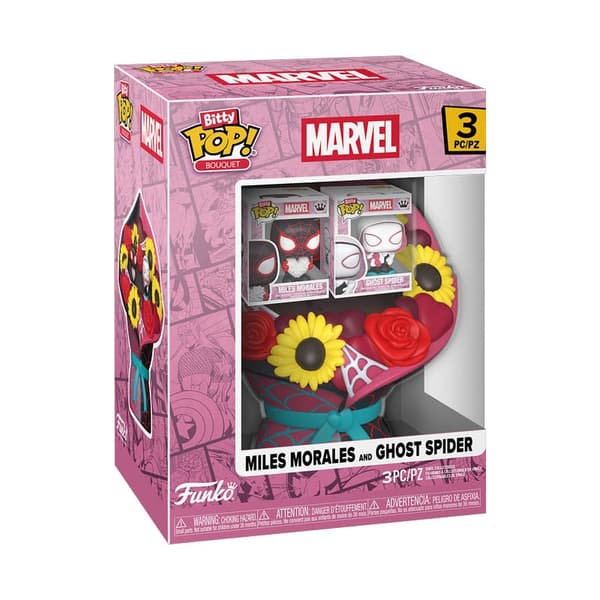 Funko POP Marvel 3-pack Spiderman Miles Morales Ghost Spider Bukett