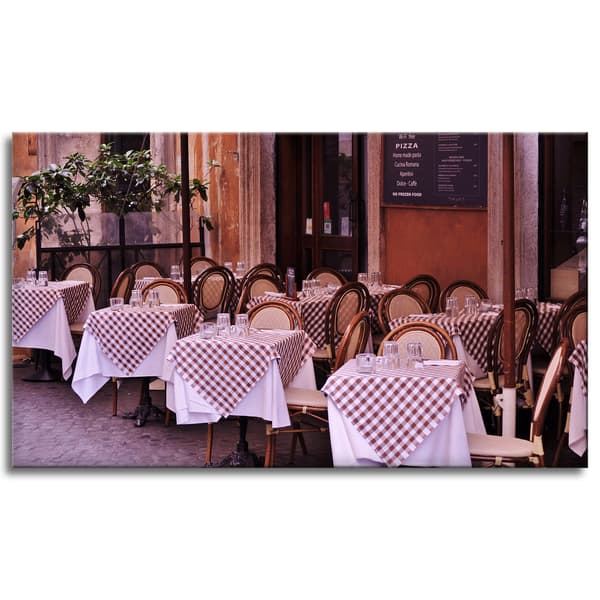 Canvastavla Restaurang Café 120x70 cm