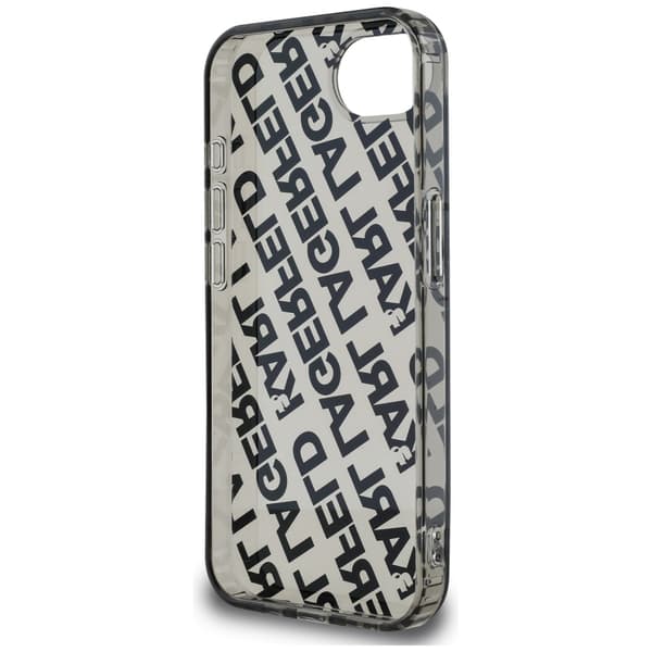 Karl Lagerfeld IML Repeat Logo-skal till iPhone 16e Silver