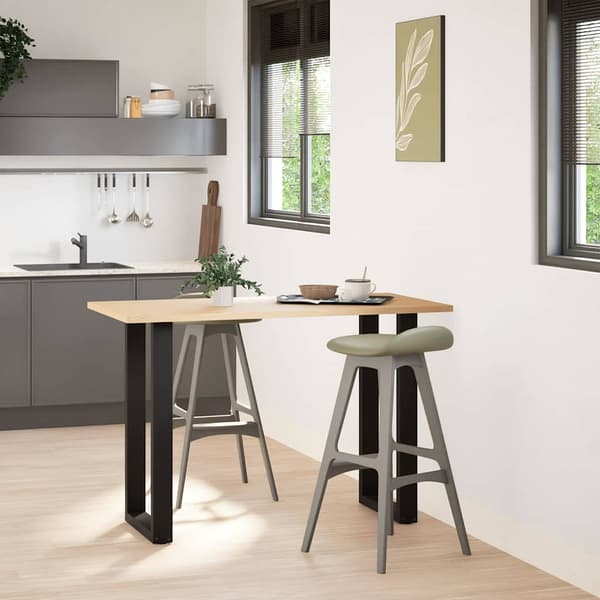 vidaXL sofabordsben, 2 stk., sort, 40x(90-91) cm, stål