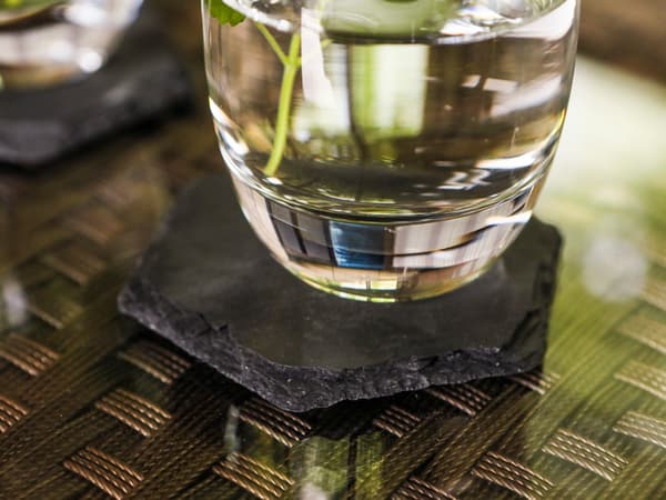 Set med 4 stenbrickor - Hexagonal, Marocko (CARMANI)