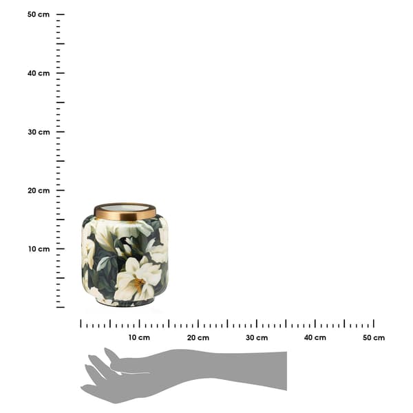 Maljakko kukkakuviolla 15 cm
