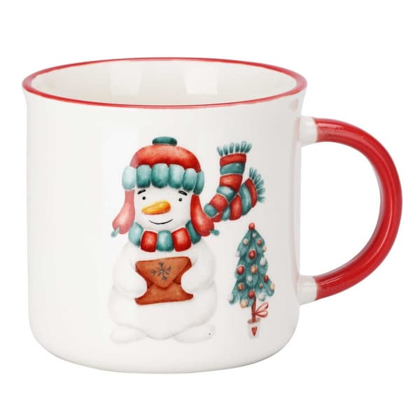 Ett set muggar med julmotiv