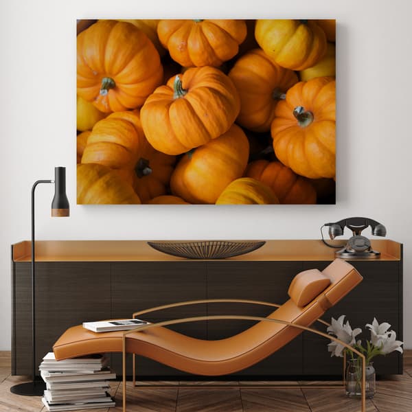 Canvastavla Kök Höstpumpor 100x80 cm