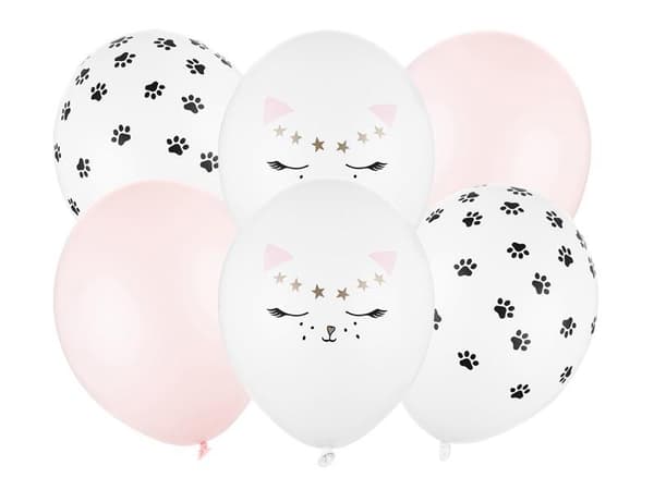Katteballoner 30 cm 6 stk.