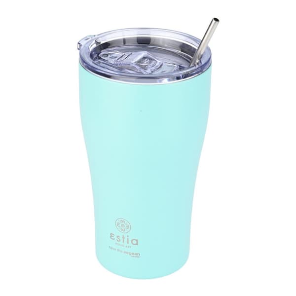 Bermuda Grön Mint Termosmugg med Sugrör 500 ml