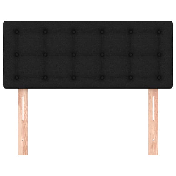 vidaXL sengegavl sort 80x5x78/88 cm stof