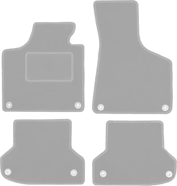 Grå bilmåtter til: Audi A3 8P hatchback, sportback, cabrio (2003-2011)