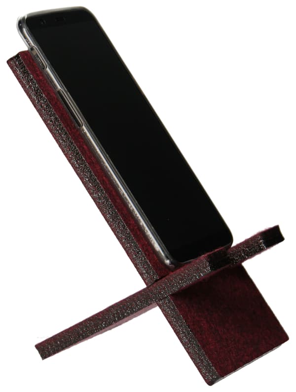Smartphone-holder i bordeauxrødt