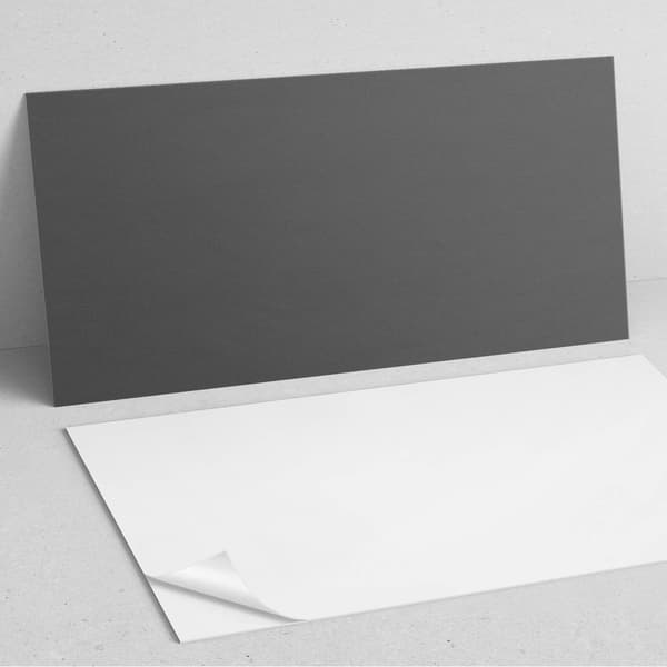 Selvklæbende vinylvægpanel 100x50 cm gråbrun farve