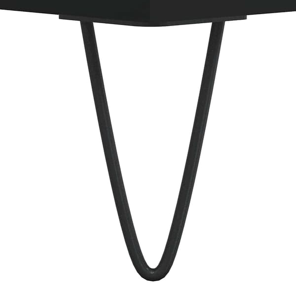 vidaXL kommode, sort, 40x35x70 cm, træbaseret materiale