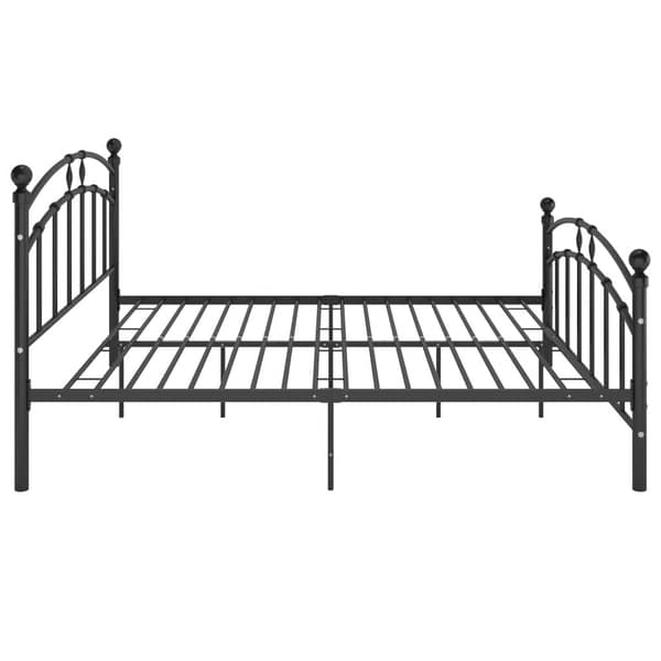 vidaXL sengestel sort metal 160x200 cm