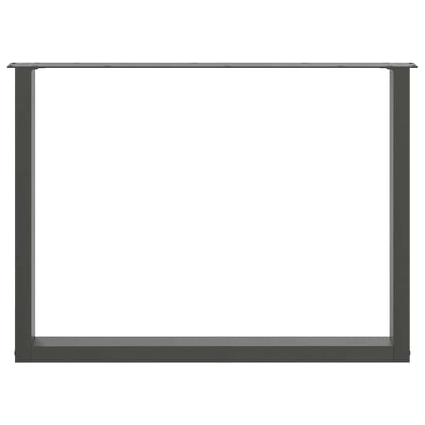vidaXL Soffbordsben, 2 st, Antracit, 100x(72-73) cm