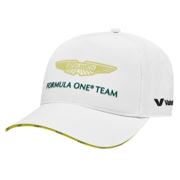 Aston Martin Formel 1 Team OS Vit basebollkeps