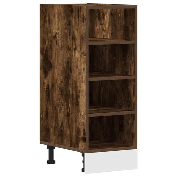 vidaXL underskab røget eg 30x44,5x81,5 cm limet træ