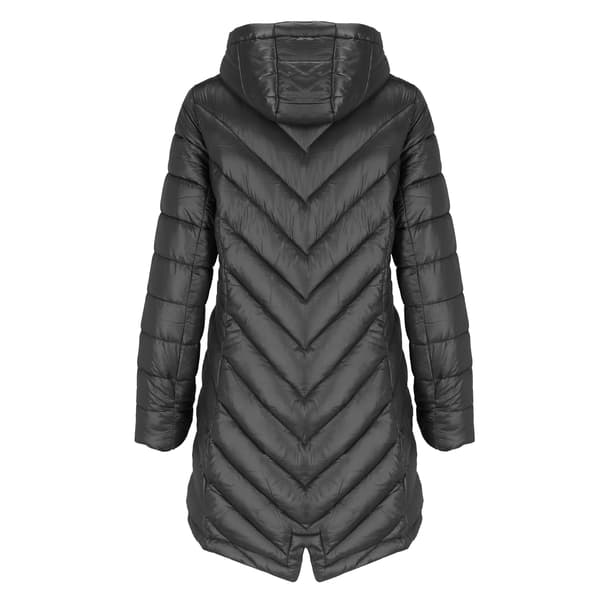 KNÄLÅNG QUILTAD JACKET FÖR DAMMER, ÖVERGÅNGSJACKA