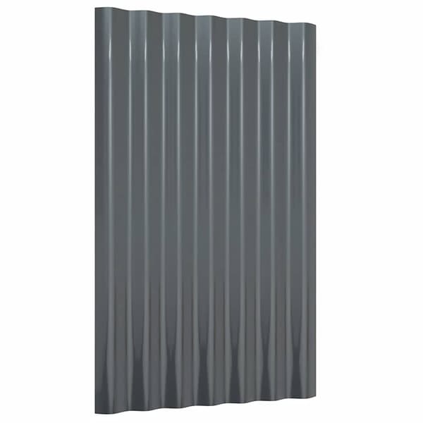 vidaXL Takpaneler, 12 st, pulverlackerat stål, 60x36 cm