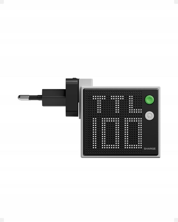 GaN SHARGE Pixel-oplader 100W grå USB C USB A hurtigopladning PD QC