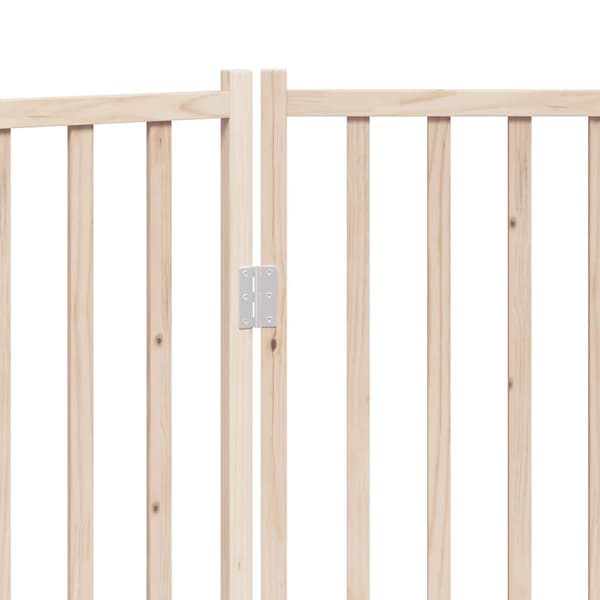 vidaXL foldbart sikkerhedsgitter til hunde, 3 paneler, 150 cm