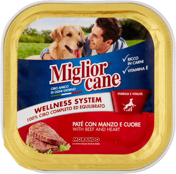 Migliorcane hundefoder paté med oksekød og hjerte 150g