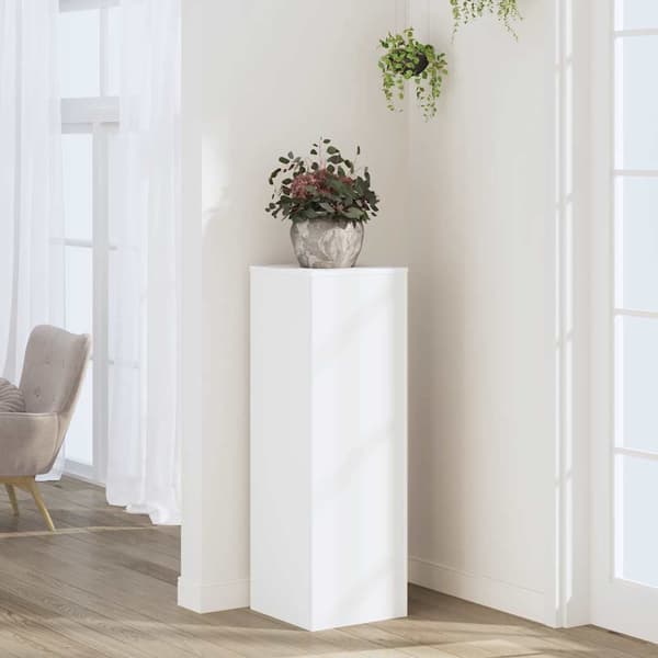 vidaXL Växtställ vit 33x33x100 cm