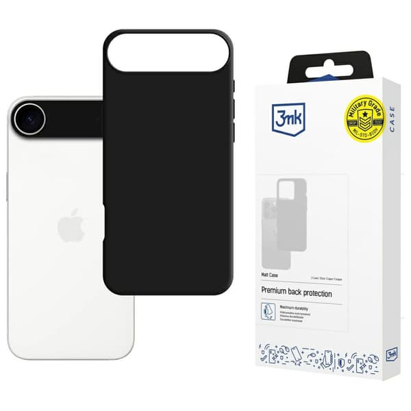 3MK Matt cover til iPhone Air, sort