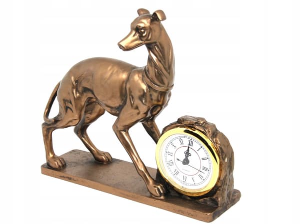Dekorativ stående klocka - Hundfigur - Greyhound
