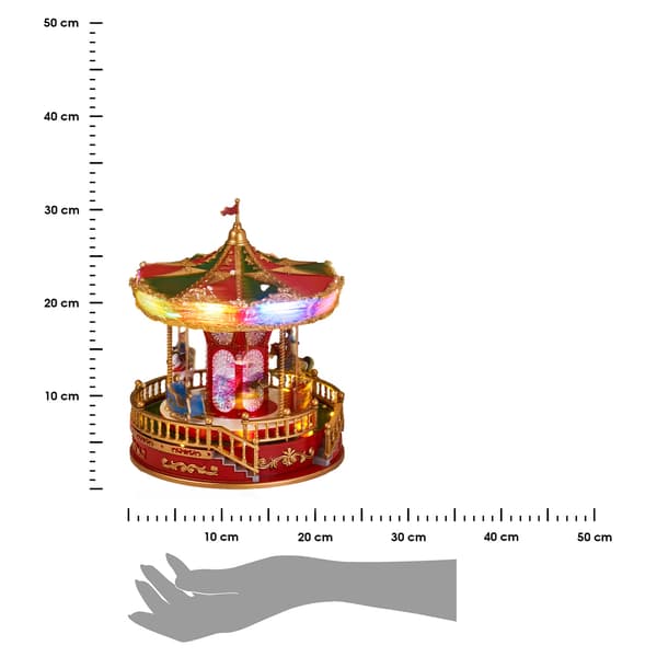 LED julekarrusel h28 cm