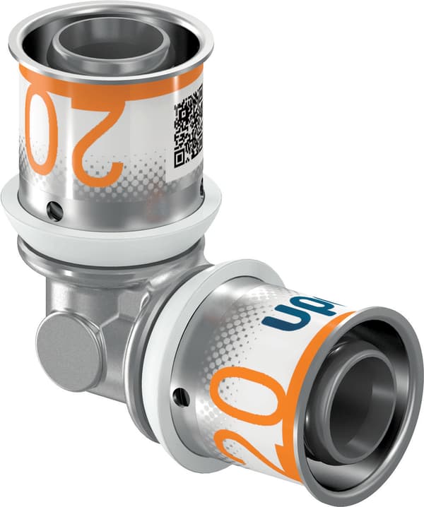 Uponor S-Press Plus vinkelstykke 20-20