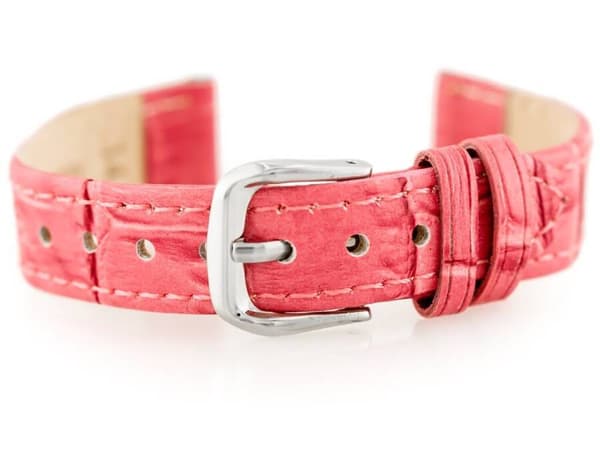 Læderrem til ur W41 - rosa - 16mm