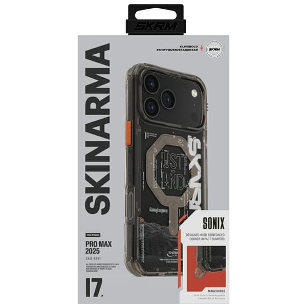 Skinarma Sonix MagSafe-etui til iPhone 17 Pro Max, sten