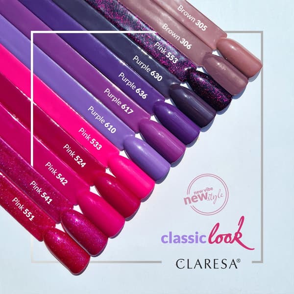 Claresa hybrid nagellack Rosa 542 5g