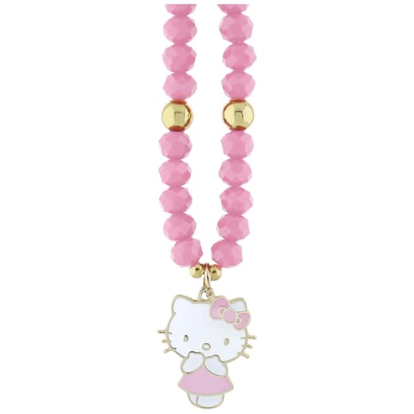 Hello Kitty -helmiä ja -kittykoru, pinkki puhelinkoru