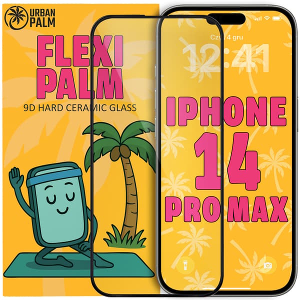 9D Flexi Palm Keramisk Glas til iPhone 14 Pro Max
